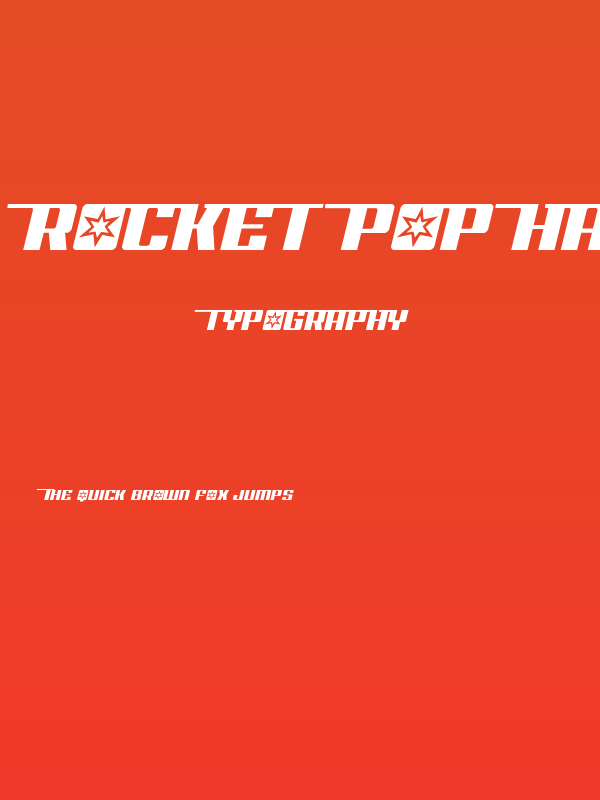 Rocket Pop Half-Italic Poster
