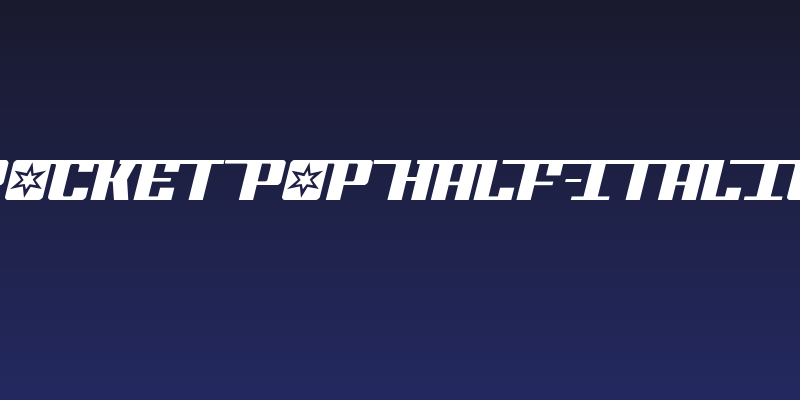 Rocket Pop Half-Italic Social Header