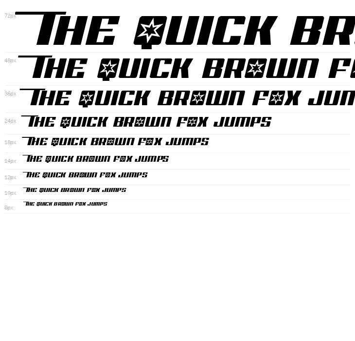 Rocket Pop Half-Italic Waterfall