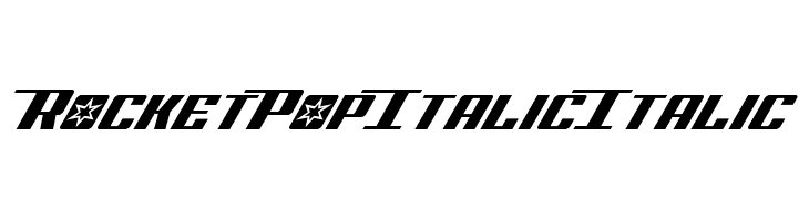 Rocket Pop Italic Italic  font caratteri gratis