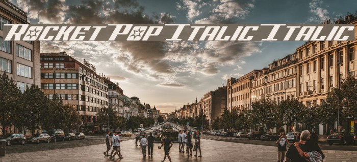 Rocket Pop Italic Italic Font examples