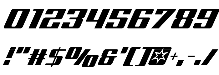 Rocket Pop Laser Font OTHER CHARS