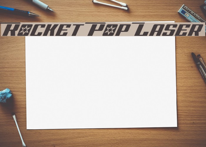 Rocket Pop Laser Font examples