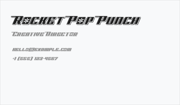Rocket Pop Punch Business Card