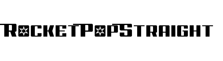 Rocket Pop Straight  免费字体下载