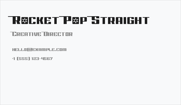 Rocket Pop Straight Business Card