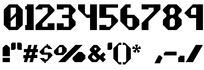 Rocket Propelled Font OTHER CHARS