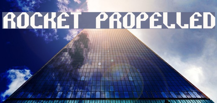 Rocket Propelled Font examples