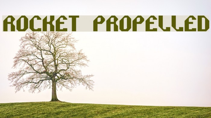 Rocket Propelled Font examples