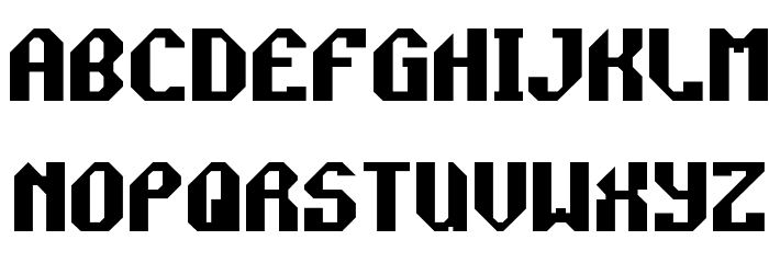 Rocket Propelled Font LOWERCASE