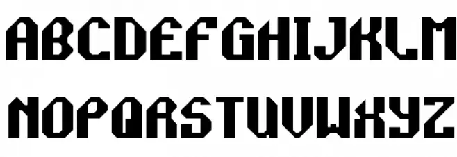 Rocket Propelled Font LOWERCASE