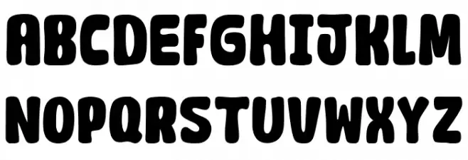 Rocket Raccoon Free Regular Caratteri MAIUSCOLE