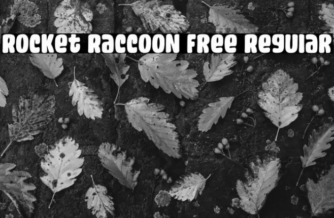 Rocket Raccoon Free Regular Caratteri examples