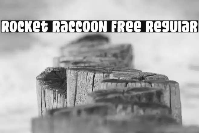 Rocket Raccoon Free Regular Caratteri examples