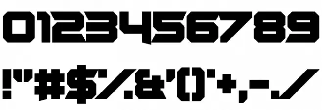 Rocket Rinder Font OTHER CHARS