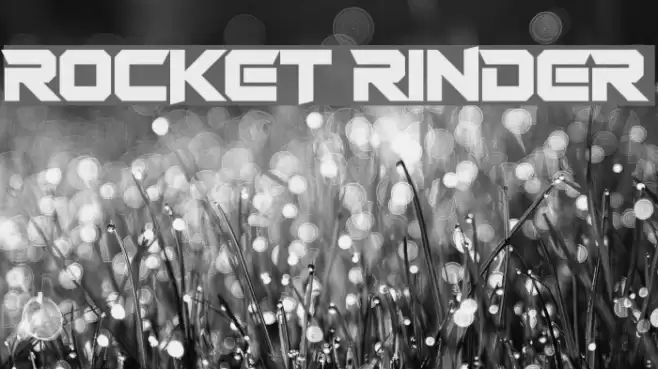 Rocket Rinder Font examples