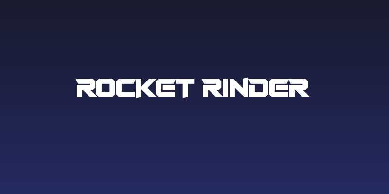 Rocket Rinder Social Header