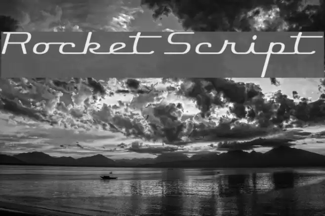Rocket Script Font examples