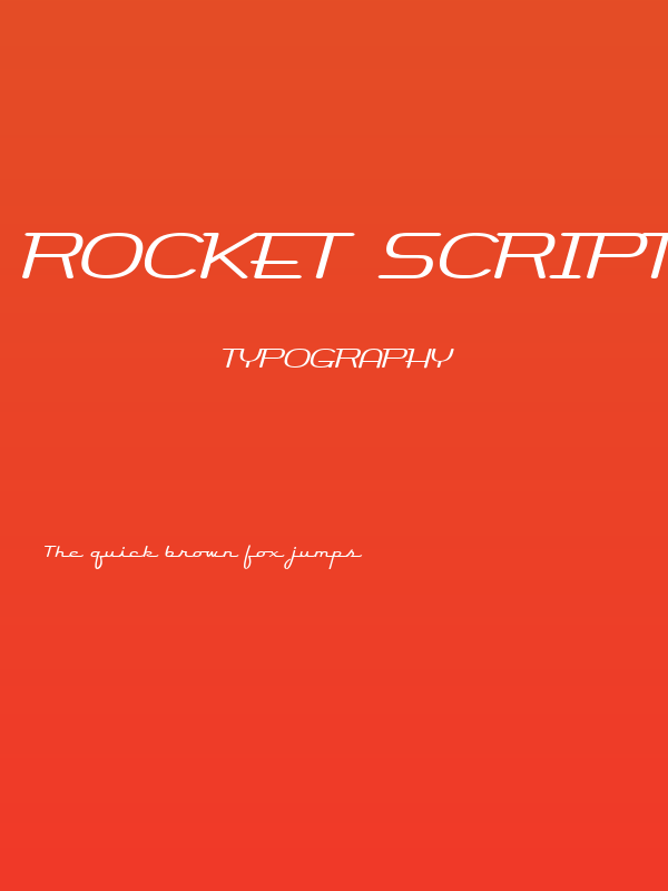 Rocket Script Poster