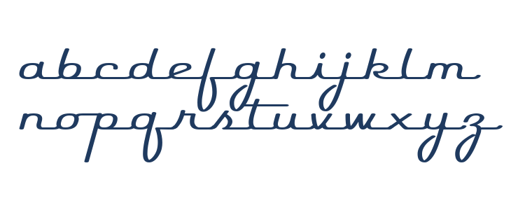Rocket Script Lowercase