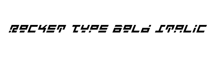 Rocket Type Bold Italic  لخطوط تنزيل