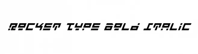 Rocket Type Bold Italic  Frei Schriftart Herunterladen