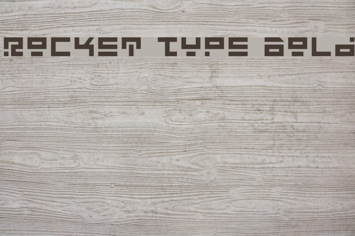 Rocket Type Bold Font examples