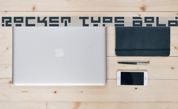 Rocket Type Bold Font examples
