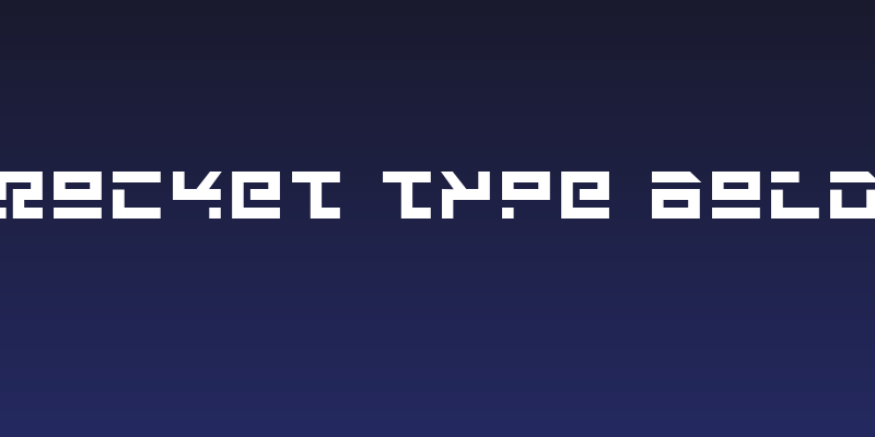 Rocket Type Bold Social Header