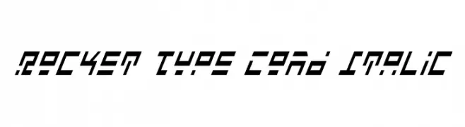 Rocket Type Cond Italic  baixar fontes gratis