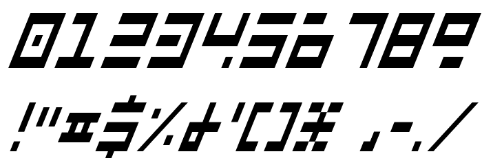 Rocket Type Cond Italic Font OTHER CHARS
