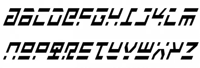 Rocket Type Cond Italic Шрифта ВЕРХНИЙ