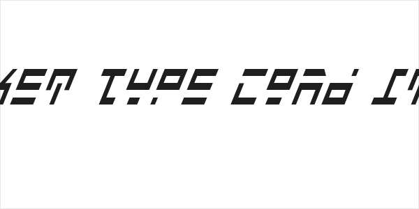 Rocket Type Cond Italic Logo