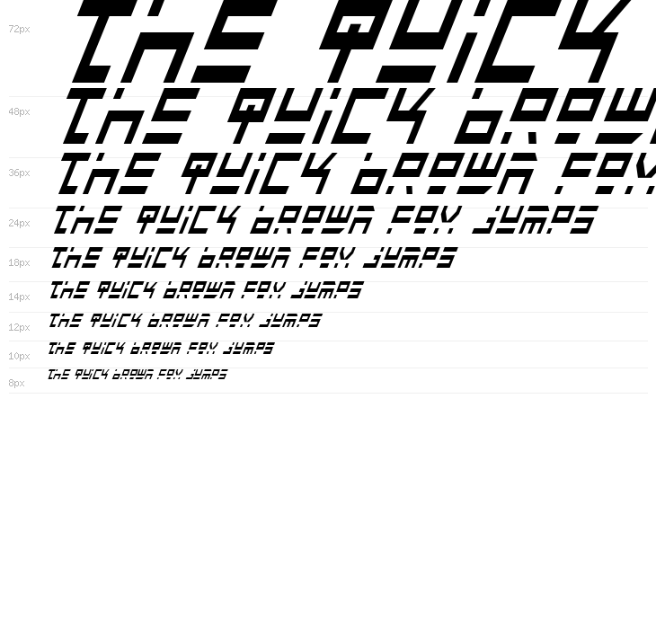 Rocket Type Cond Italic Waterfall