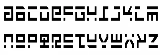 Rocket Type Condensed 字体 大写