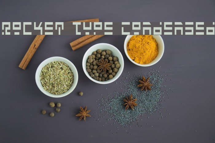Rocket Type Condensed Font examples