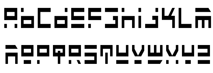 Rocket Type Condensed Font LOWERCASE