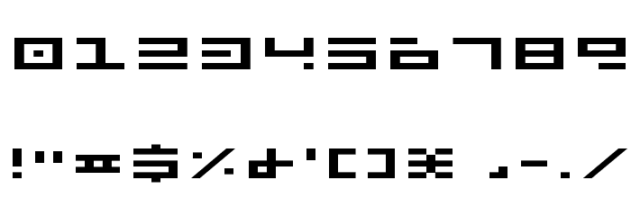 Rocket Type Expanded Font OTHER CHARS