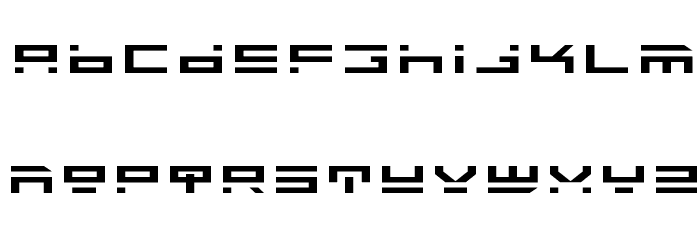 Rocket Type Expanded Font LOWERCASE
