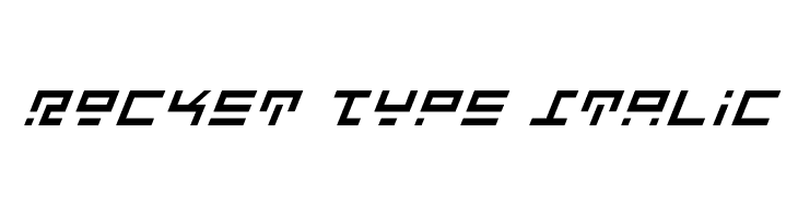 Rocket Type Italic  免费字体下载