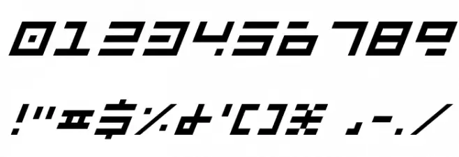 Rocket Type Italic Font OTHER CHARS