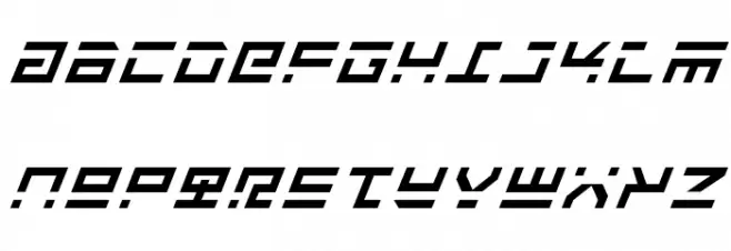 Rocket Type Italic フォント 大文字