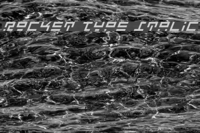 Rocket Type Italic Font examples