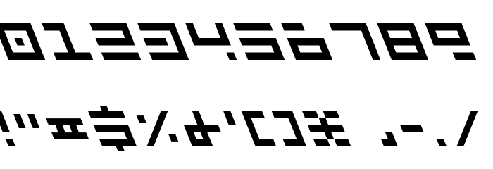 Rocket Type Leftalic Font OTHER CHARS