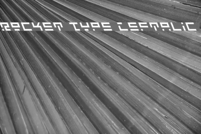 Rocket Type Leftalic Font examples