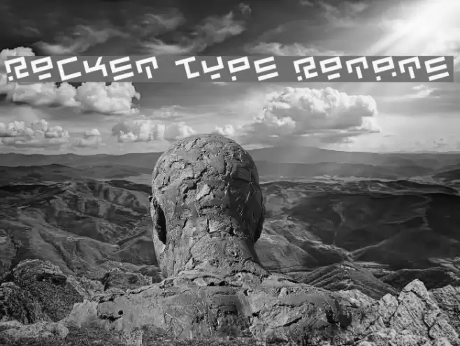 Rocket Type Rotate Font examples