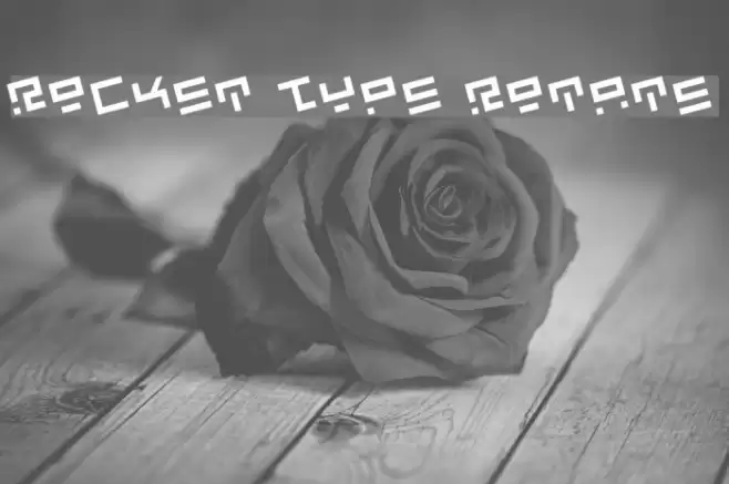 Rocket Type Rotate Font examples