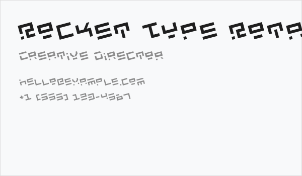 Rocket Type Rotate Business Card