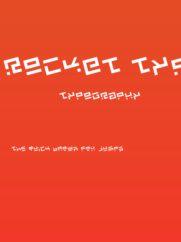 Rocket Type Rotate Poster