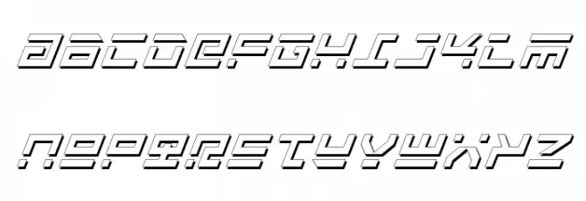 Rocket Type Shadow Italic Шрифта ВЕРХНИЙ